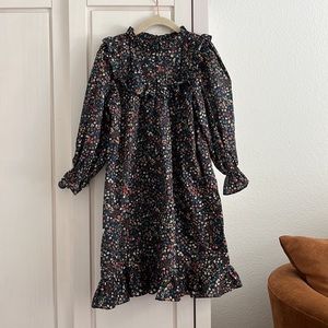 Dôen Girls (like-new) | Donna Leigh Liberty Floral Fabric Ruffle Cotton Dress